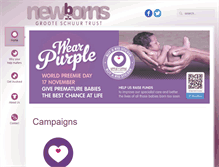 Tablet Screenshot of newborns.org.za
